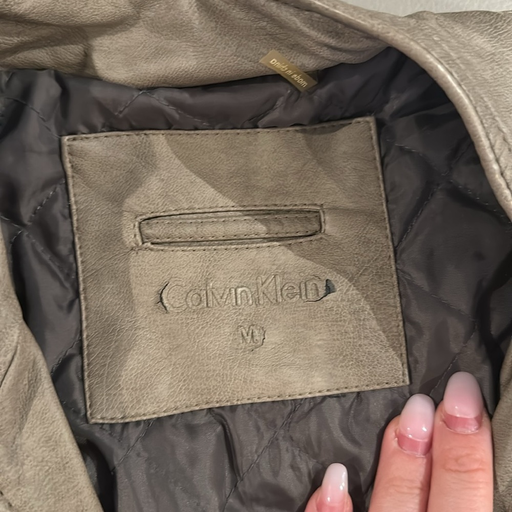 Calvin Klein Leather Jacket - image 2